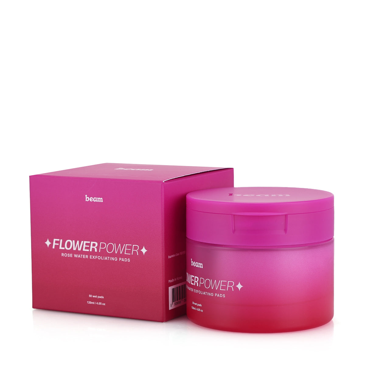 Rose water exfoliating pads